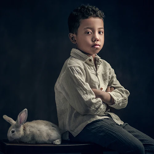 芳妮豆丁儿童摄影 兔子先生
