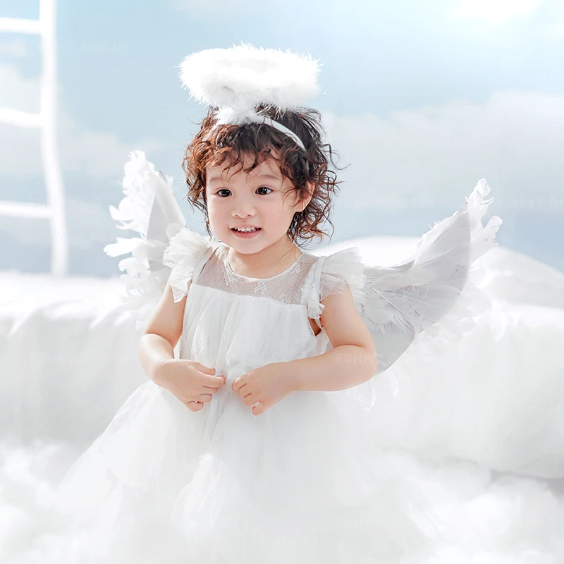 芳妮豆丁儿童摄影 梦幻天使-云中的Angel