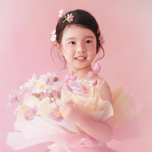 芳妮豆丁儿童摄影 花捧公主