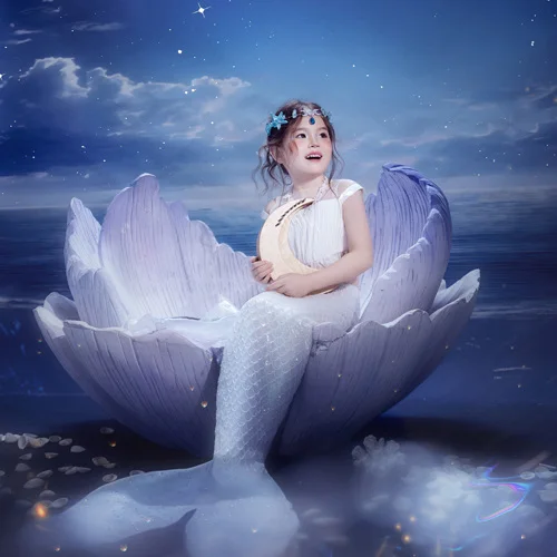 西安芳妮豆丁儿童摄影 月下梦境