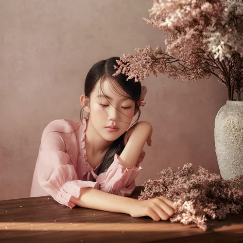 芳妮豆丁儿童摄影 花瓣罗曼史
