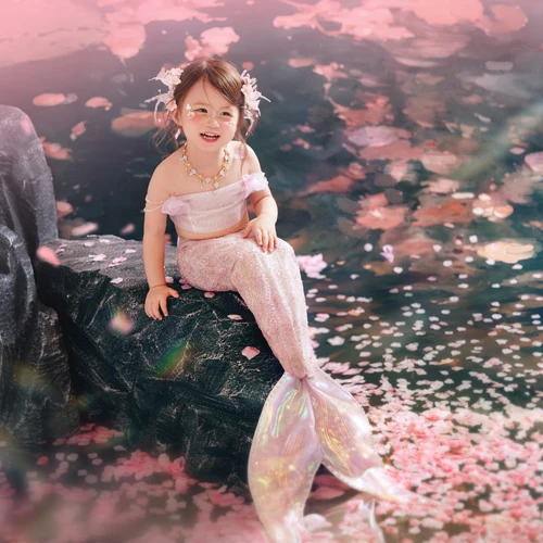 西安芳妮豆丁儿童摄影 人鱼花涧