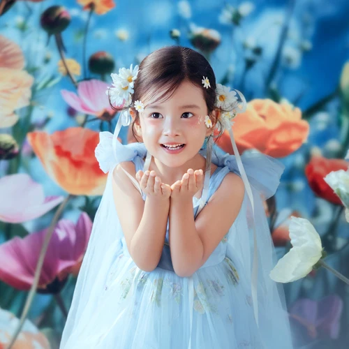 芳妮豆丁儿童摄影 花之秘境