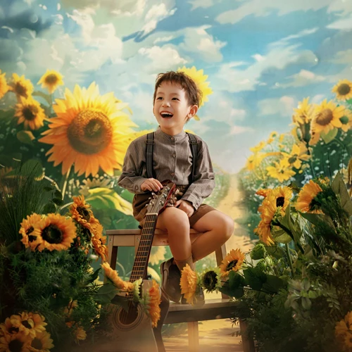 芳妮豆丁儿童摄影 向日葵之夏