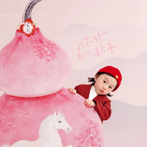 深圳芳妮豆丁儿童摄影 马年福禄