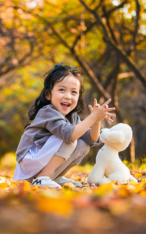 西安芳妮豆丁儿童摄影 6岁 | 柠檬小淘气 | 秋季宝宝外景照