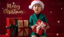 芳妮豆丁拍的圣诞七夕的宝宝照和亲子照真好看！