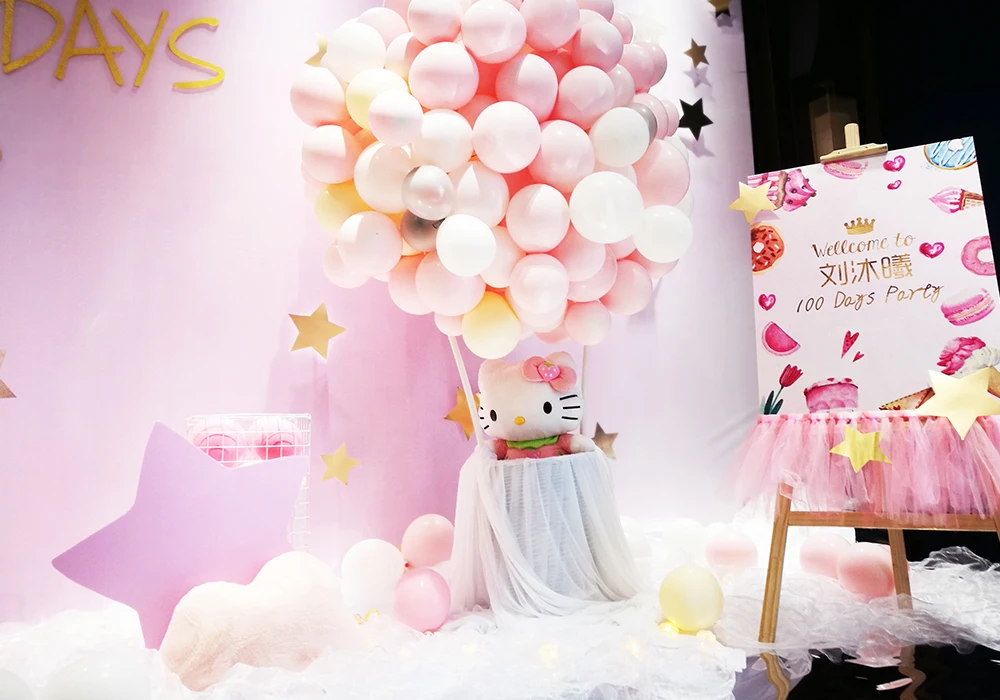芳妮豆丁儿童摄影 粉色热气球