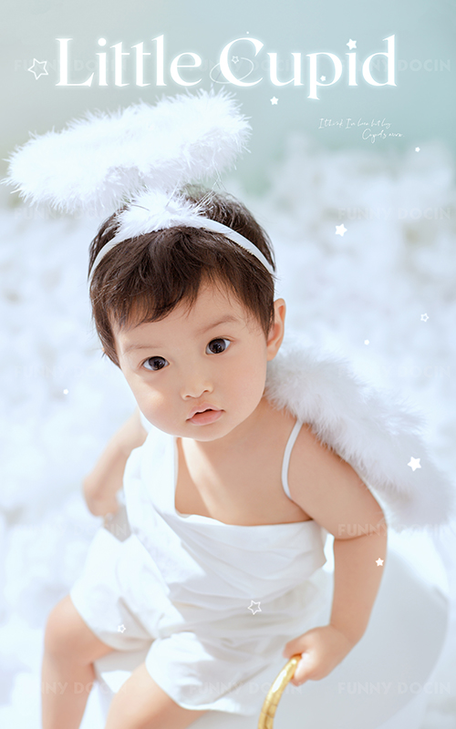 芳妮豆丁儿童摄影 梦幻天使-小小丘比特