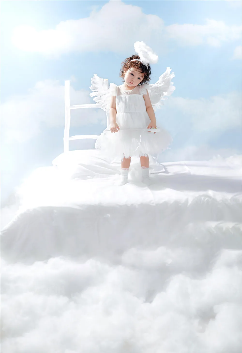 芳妮豆丁儿童摄影 梦幻天使-云中的Angel
