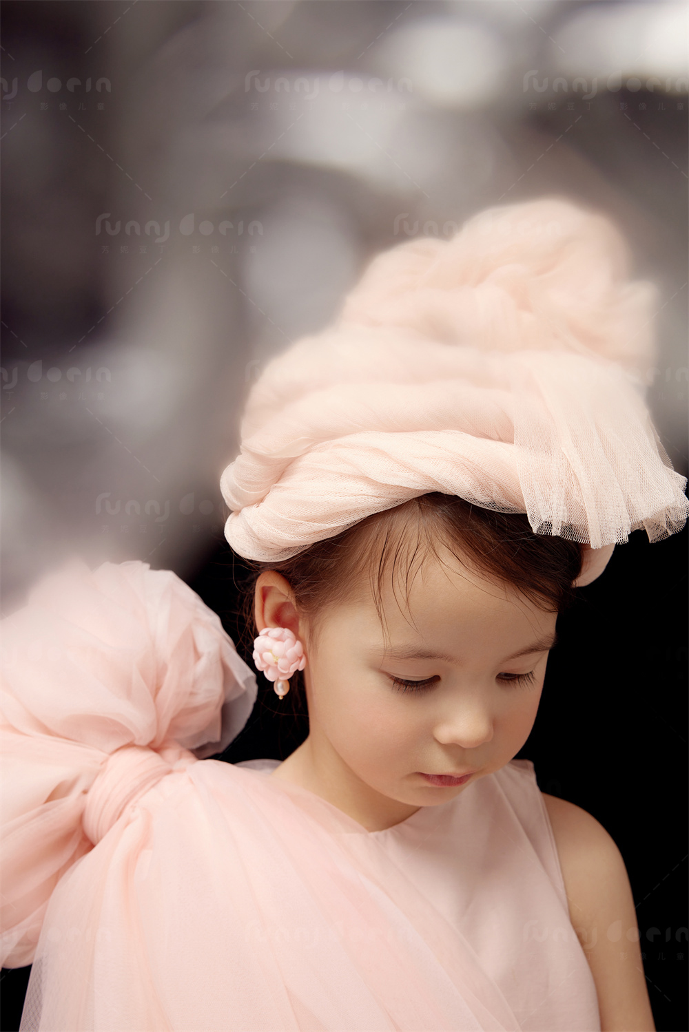 芳妮豆丁儿童摄影 珍珠耳环
