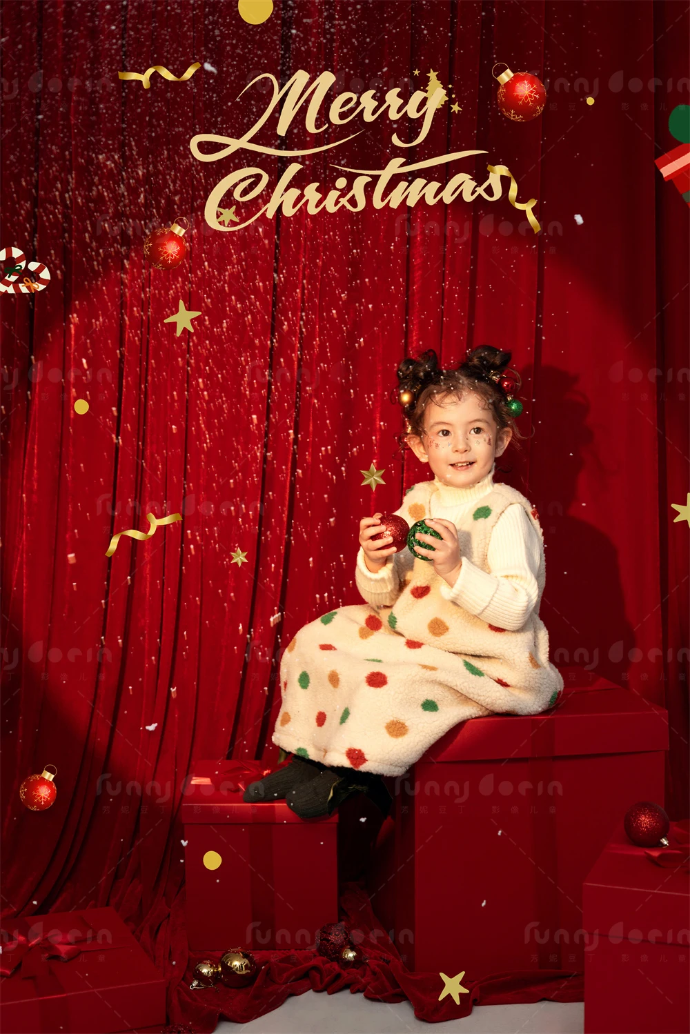 芳妮豆丁儿童摄影 圣诞颂