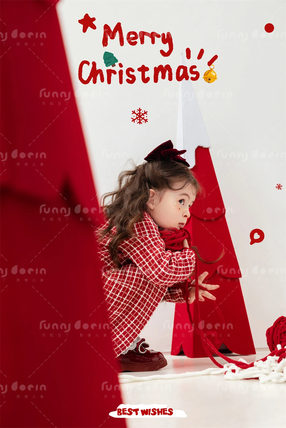 芳妮豆丁儿童摄影 圣诞甜心