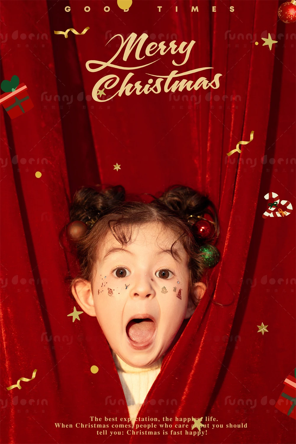 芳妮豆丁儿童摄影 圣诞颂