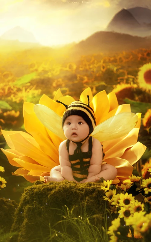 芳妮豆丁儿童摄影-葵园“蜂”忙