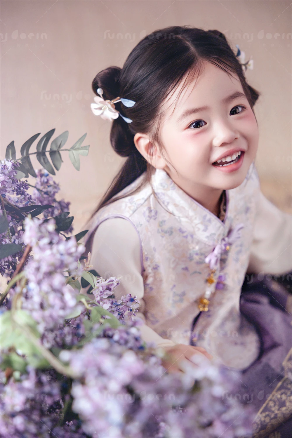 芳妮豆丁儿童摄影 紫韵童华