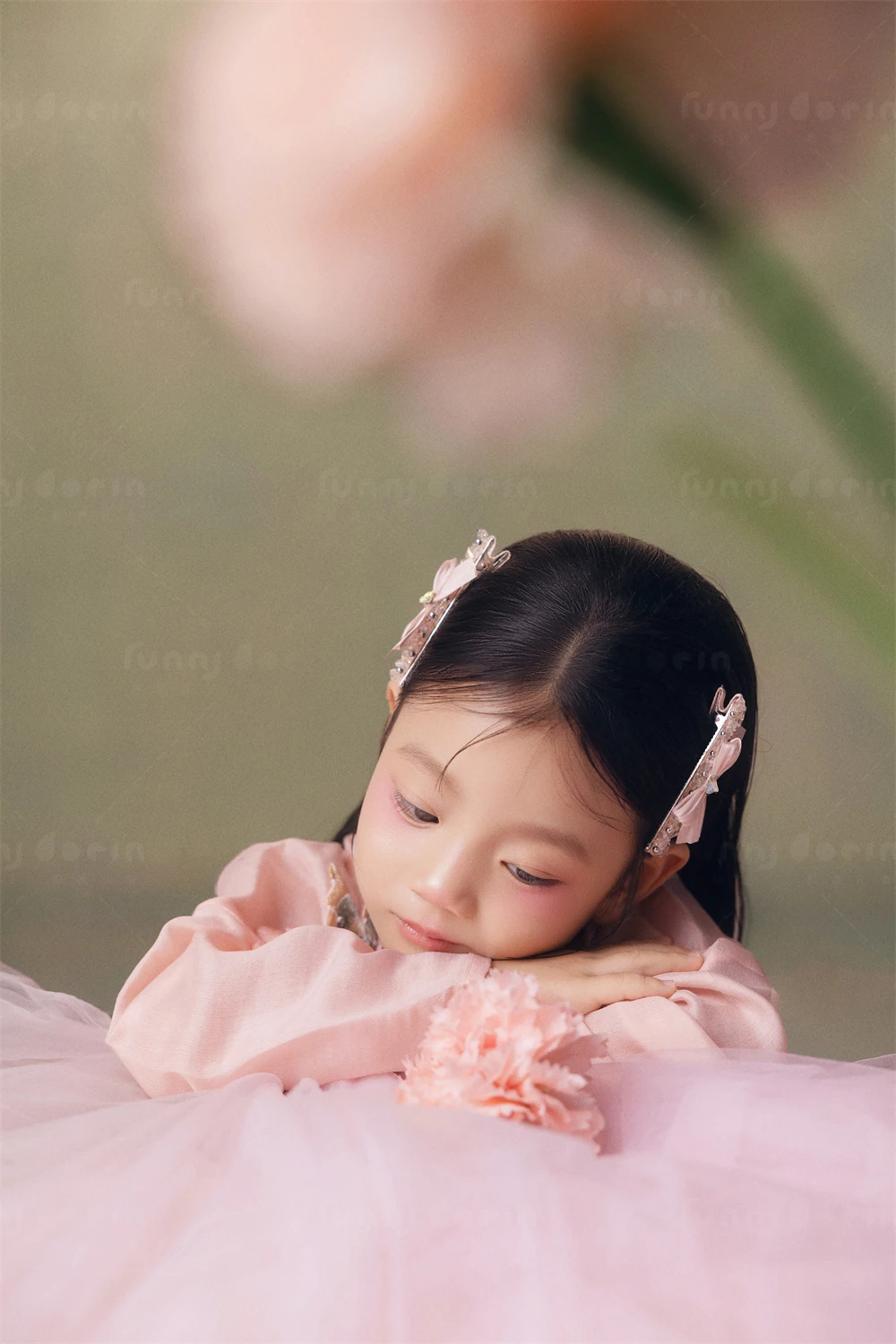 芳妮豆丁儿童摄影 稚粉花意
