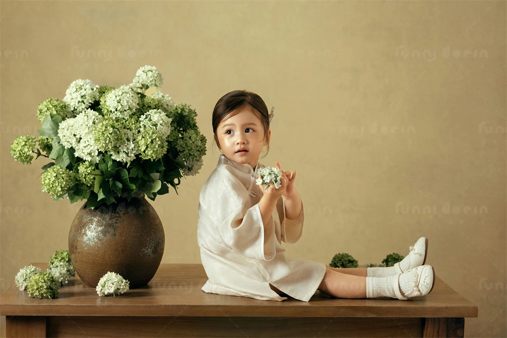 芳妮豆丁儿童摄影 花下童扇