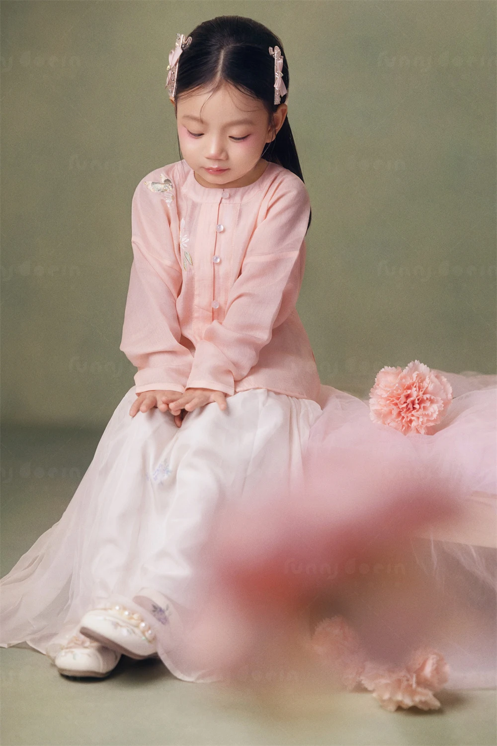 芳妮豆丁儿童摄影 稚粉花意