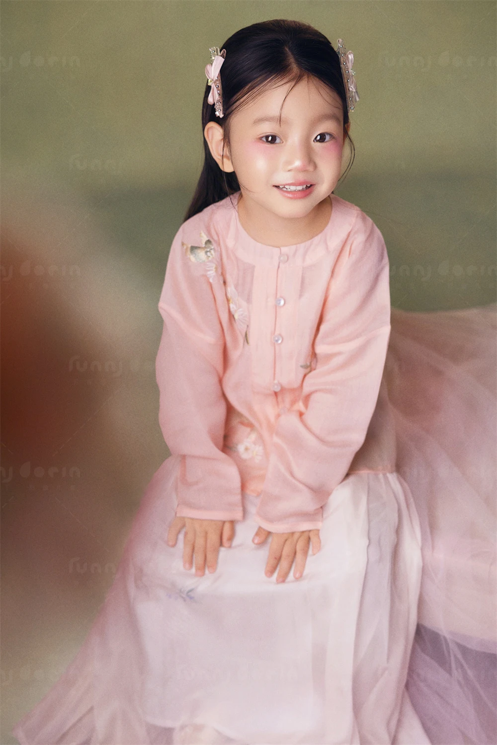 芳妮豆丁儿童摄影 稚粉花意