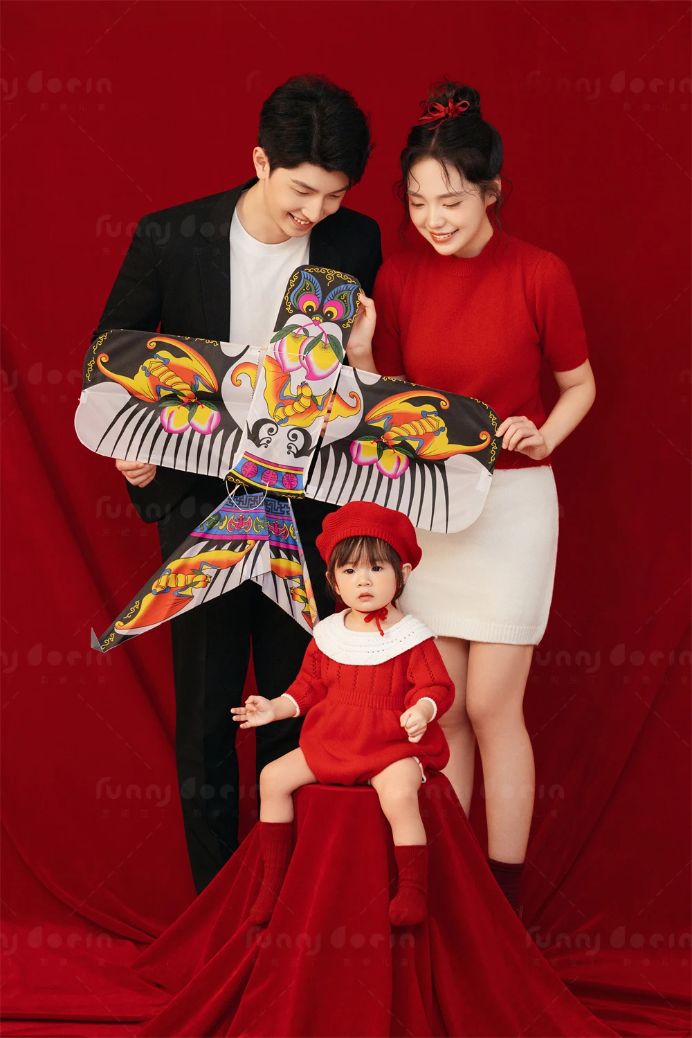 芳妮豆丁儿童摄影 鸢报春信